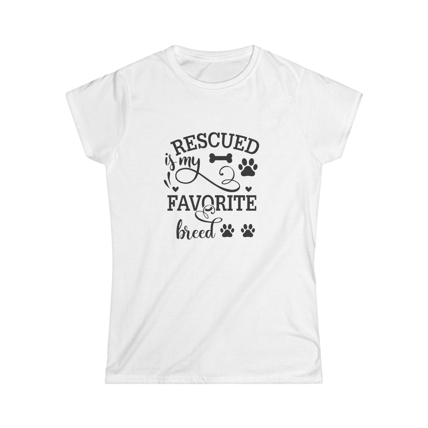 My Favorite Breed is Rescued Women's T-shirt