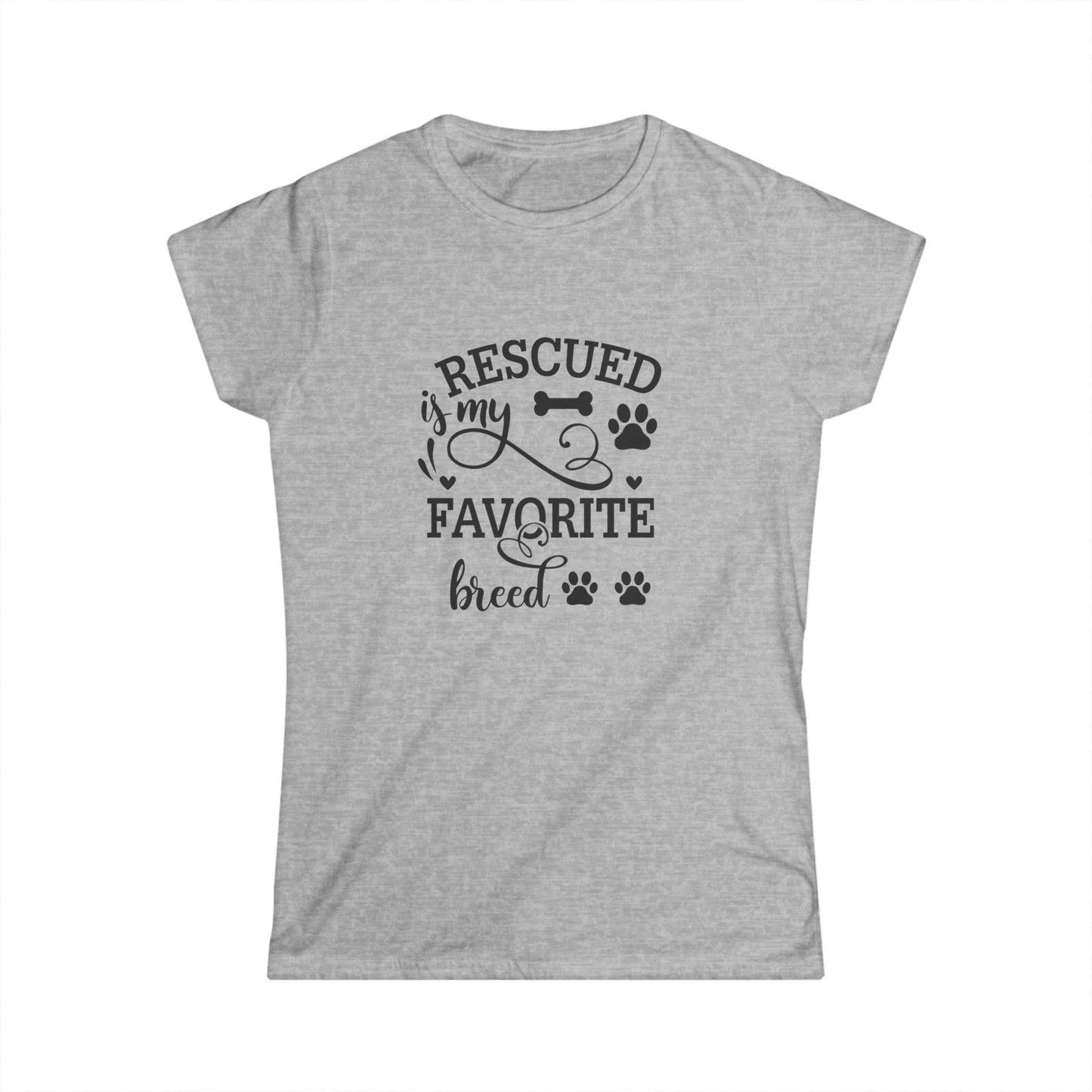 My Favorite Breed is Rescued Women's T-shirt