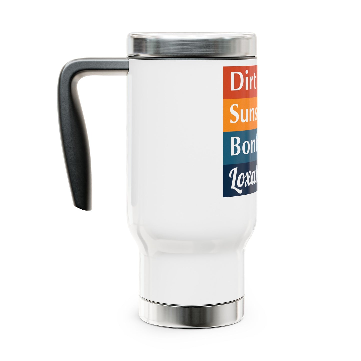 Stainless Steel Travel Mug with Handle, 14oz