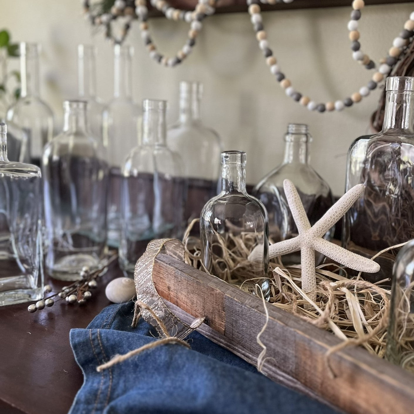 Reclaimed Sea Glass and Bottles
